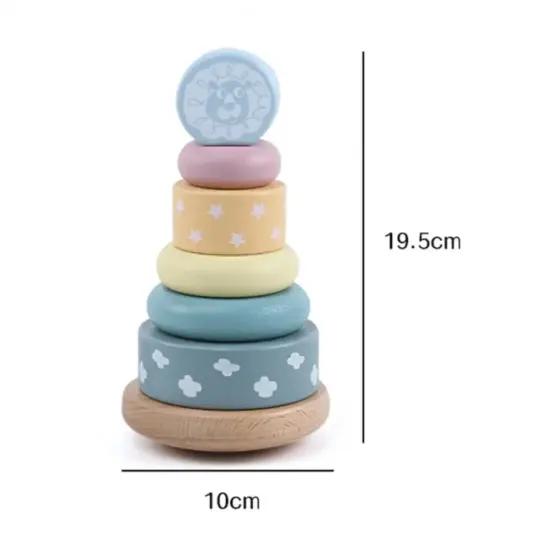 piramida-pastel-turn-de-stivuit-cu-diferite-forme-din-lemn