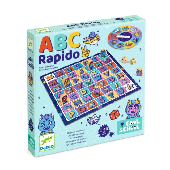 Joc educativ ABC Rapido Ruleta cu tematici diferite Djeco