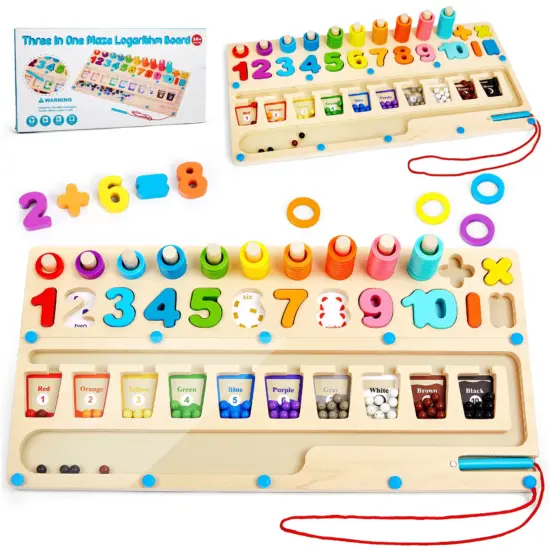 Jucarie Sortator Montessori lemn Puzzle si Activitati motrice Jucarie Sortator Montessori lemn Puzzle si Activitati motrice
