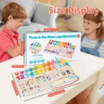 Jucarie Sortator Montessori lemn Puzzle si Activitati motrice