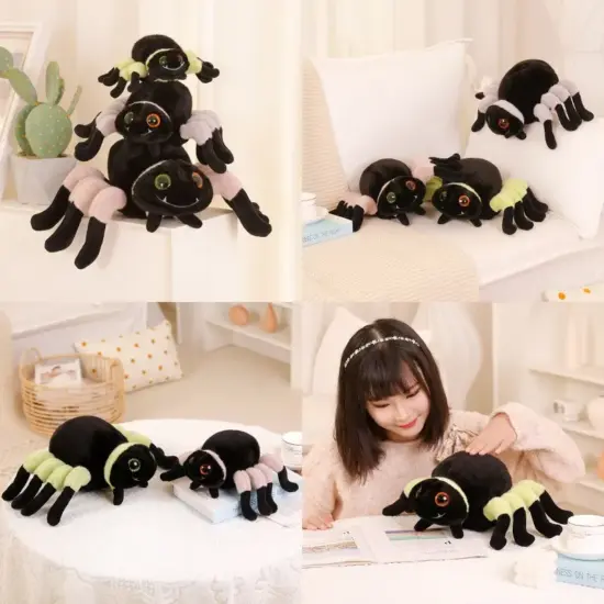 Jucarie din plus Paianjen de Halloween cu picioruse colorate