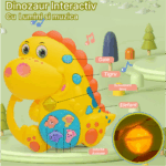 Jucarie interactiva bebe Dinozaur muzical cu Lumini si activitati