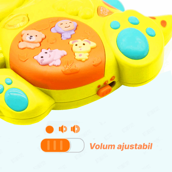 Jucarie interactiva bebe Dinozaur muzical cu Lumini si activitati