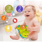 Jucarie interactiva bebe Dinozaur muzical cu Lumini si activitati