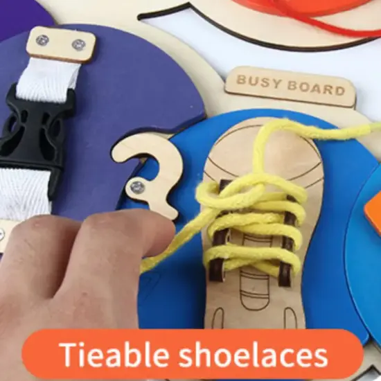 Placa Montessori Busy Omida cu activitati Educative Incuietori