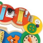 Placa Montessori Busy Omida cu activitati Educative Incuietori