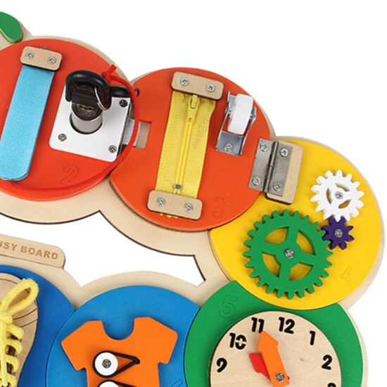 Placa Montessori Busy Omida cu activitati Educative Incuietori