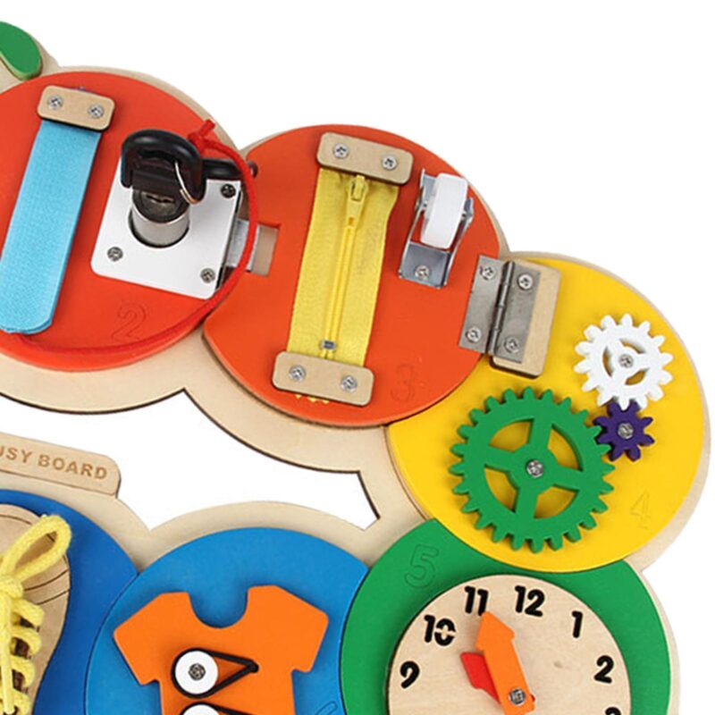 Placa Montessori Busy Omida cu activitati Educative Incuietori