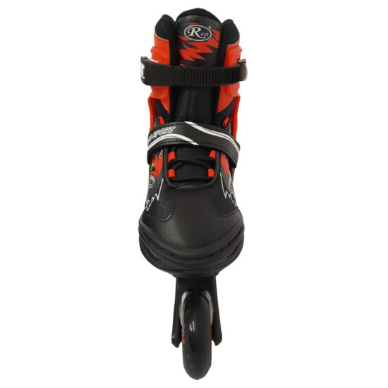 Set Role Reglabile Negru-rosu cu Roti din silicon copii-adulti