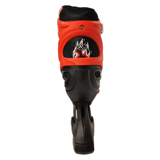 Set Role Reglabile Negru-rosu cu Roti din silicon copii-adulti