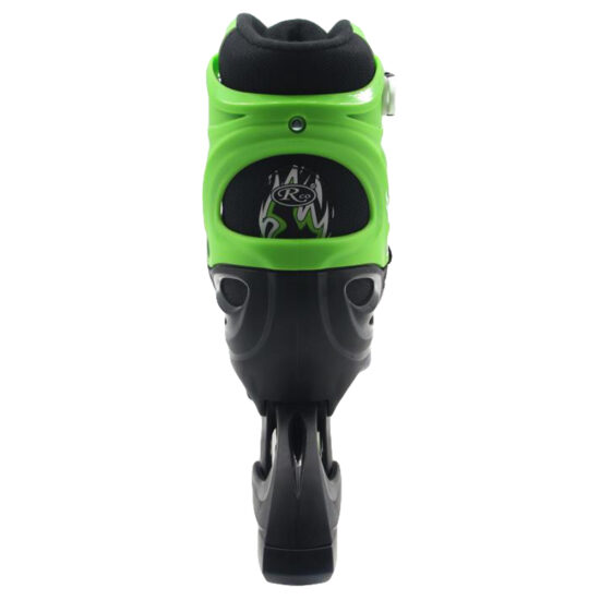 Set Role Reglabile Negru-verde cu Roti din silicon copii-adulti