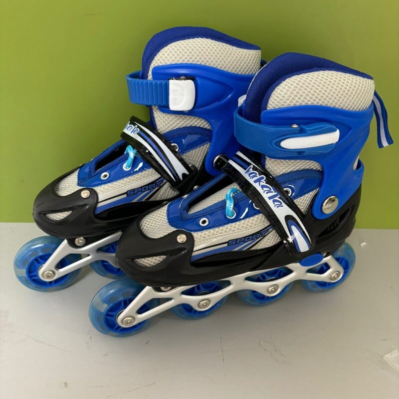 Set Role reglabile Albastru Pozitionarea rotilor 2in1 Ajustabile