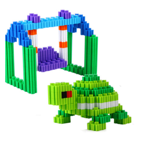 Set creativ Constructii forme din 88 de piese colorate diferit