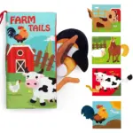 carte-textila-moale-senzoriala-bebe-animale-diferite-cu-codita