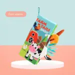 carte-textila-moale-senzoriala-bebe-animale-diferite-cu-codita