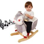 Balansoar muzical Iepurasul cu spatar din plus cu manere