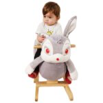 Balansoar muzical Iepurasul cu spatar din plus cu manere