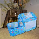 Cort de joaca cu piscina pentru copii Casuta ocean aerisita