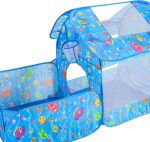 Cort de joaca cu piscina pentru copii Casuta ocean aerisita