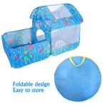 Cort de joaca cu piscina pentru copii Casuta ocean aerisita