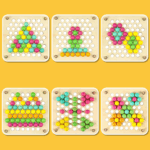 Joc Montessori 6in1 Stivuire Numarare Asociere Pescuit magnetic