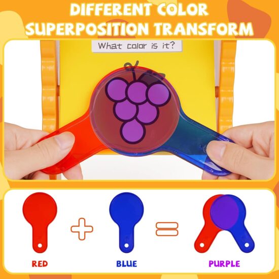 Joc Montessori Descopera culorile prin sticla Joc stiintific Onshine