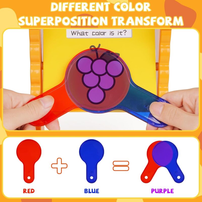 Joc Montessori Descopera culorile prin sticla Joc stiintific Onshine