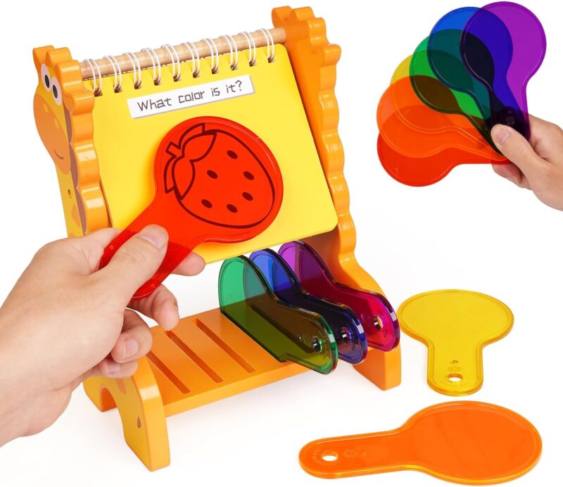 Joc Montessori Descopera culorile prin sticla Joc stiintific Onshine
