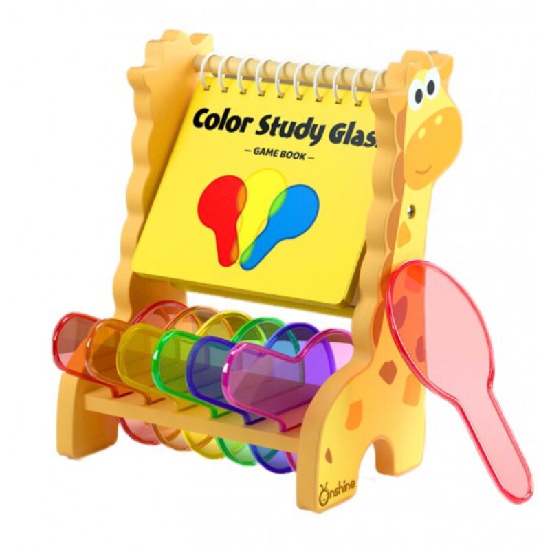 Joc Montessori Descopera culorile prin sticla Joc stiintific Onshine