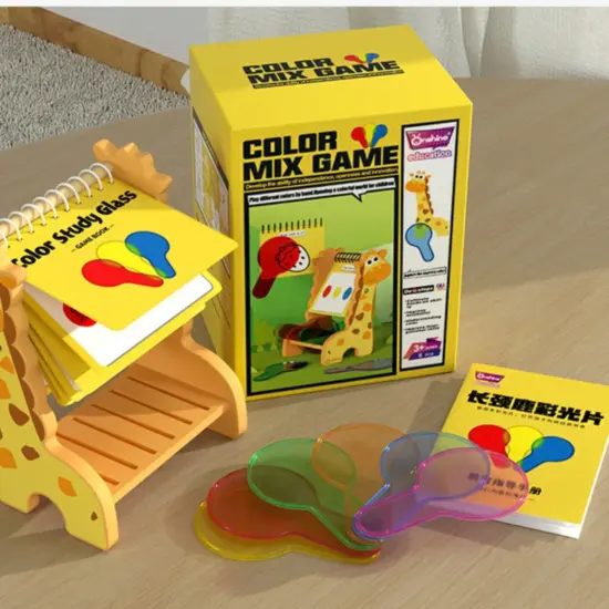 Joc Montessori Descopera culorile prin sticla Joc stiintific Onshine