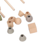 Joc Montessori Stivuieste formele geometrice pe axul din lemn