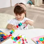 Joc creativ Mozaic cu butoni Joc motricitate Snuruit copii