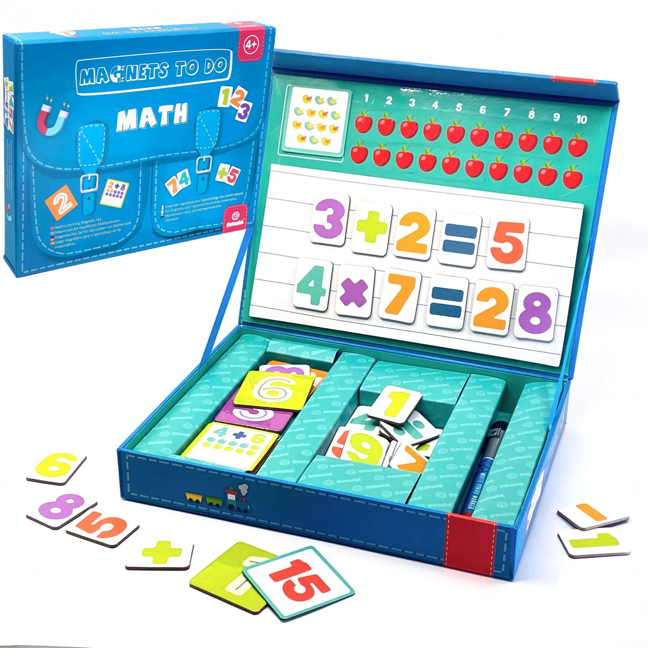 Joc educativ Magnetic Invatam matematica prin scriere Djeco