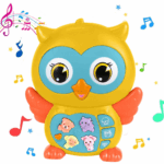 Jucarie interactiva bebe Bufnita muzicala animalute cu lumini
