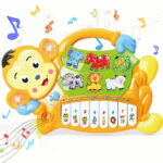 Jucarie interactiva bebe Maimutica muzicala animalute cu lumini