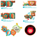 Jucarie interactiva bebe Omida cu lumini si functie de rotire