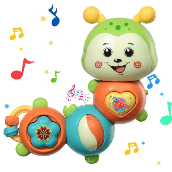 Jucarie interactiva bebe Omida cu lumini si functie de rotire