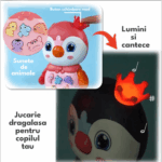 Jucarie interactiva bebe Pinguinul muzical si cu lumini