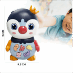 Jucarie interactiva bebe Pinguinul muzical si cu lumini