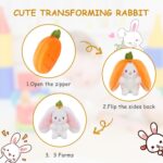 Jucarie plus Iepurasul imbracat Morcovul surpriza cu fermoar