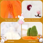 Jucarie plus Iepurasul imbracat Morcovul surpriza cu fermoar