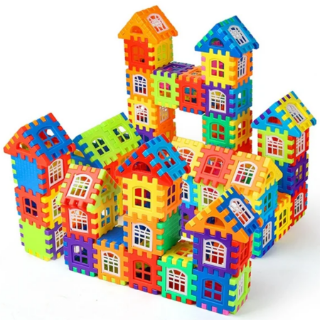 Set 132 piese constructie Stem Set creativ cu diferite forme