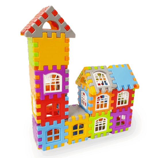 Set 132 piese constructie Stem Set creativ cu diferite forme Set 132 piese constructie Stem Set creativ cu diferite forme