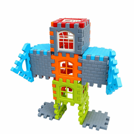 Set 132 piese constructie Stem Set creativ cu diferite forme