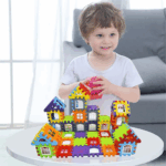 Set 186 piese constructie Stem Set creativ cu diferite forme