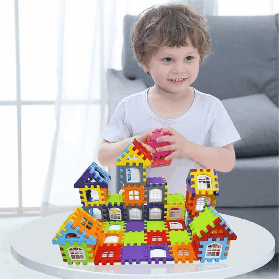 Set 186 piese constructie Stem Set creativ cu diferite forme
