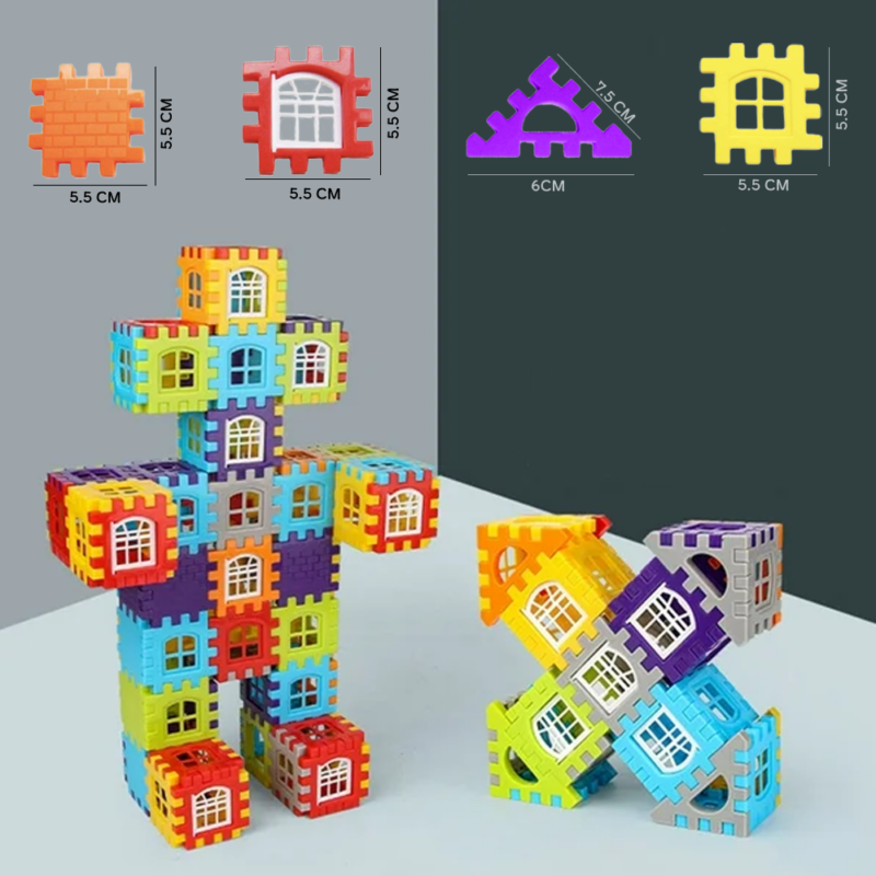 Set 300 piese constructie Stem Set creativ cu diferite forme