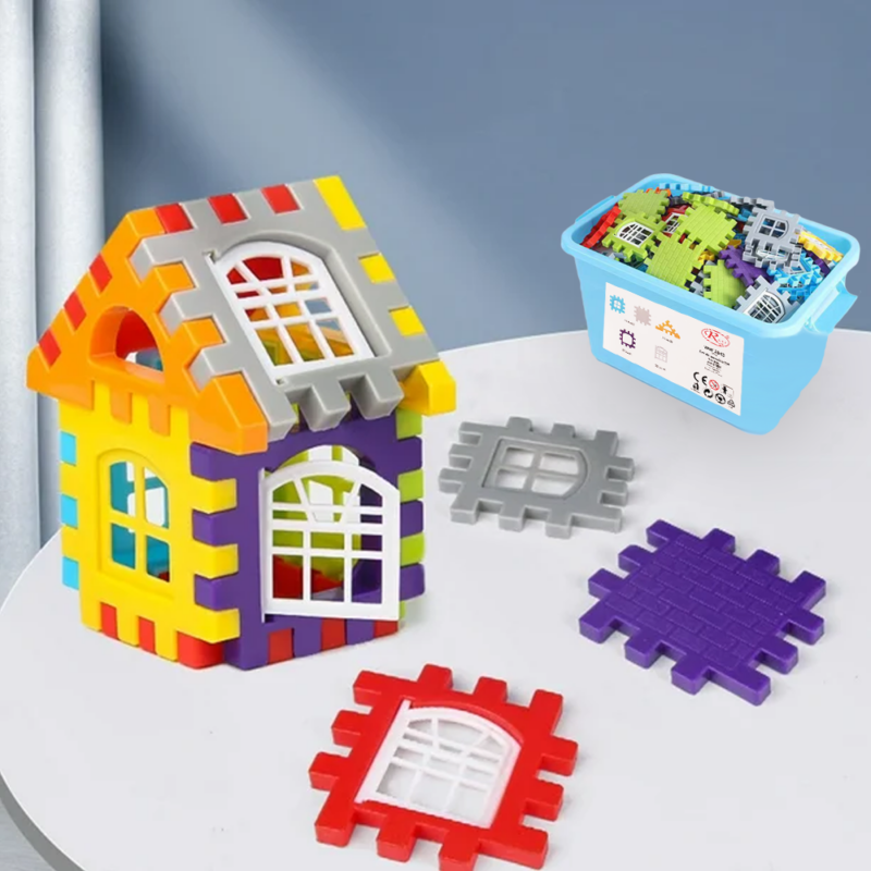 Set 300 piese constructie Stem Set creativ cu diferite forme