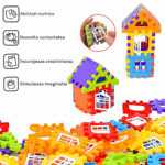 Set 300 piese constructie Stem Set creativ cu diferite forme