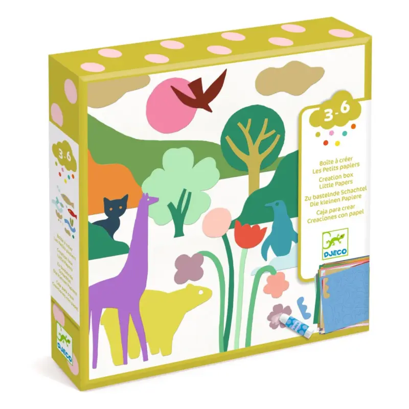 Atelierul Creativ Joc Little Papers Activitate de colaj Djeco